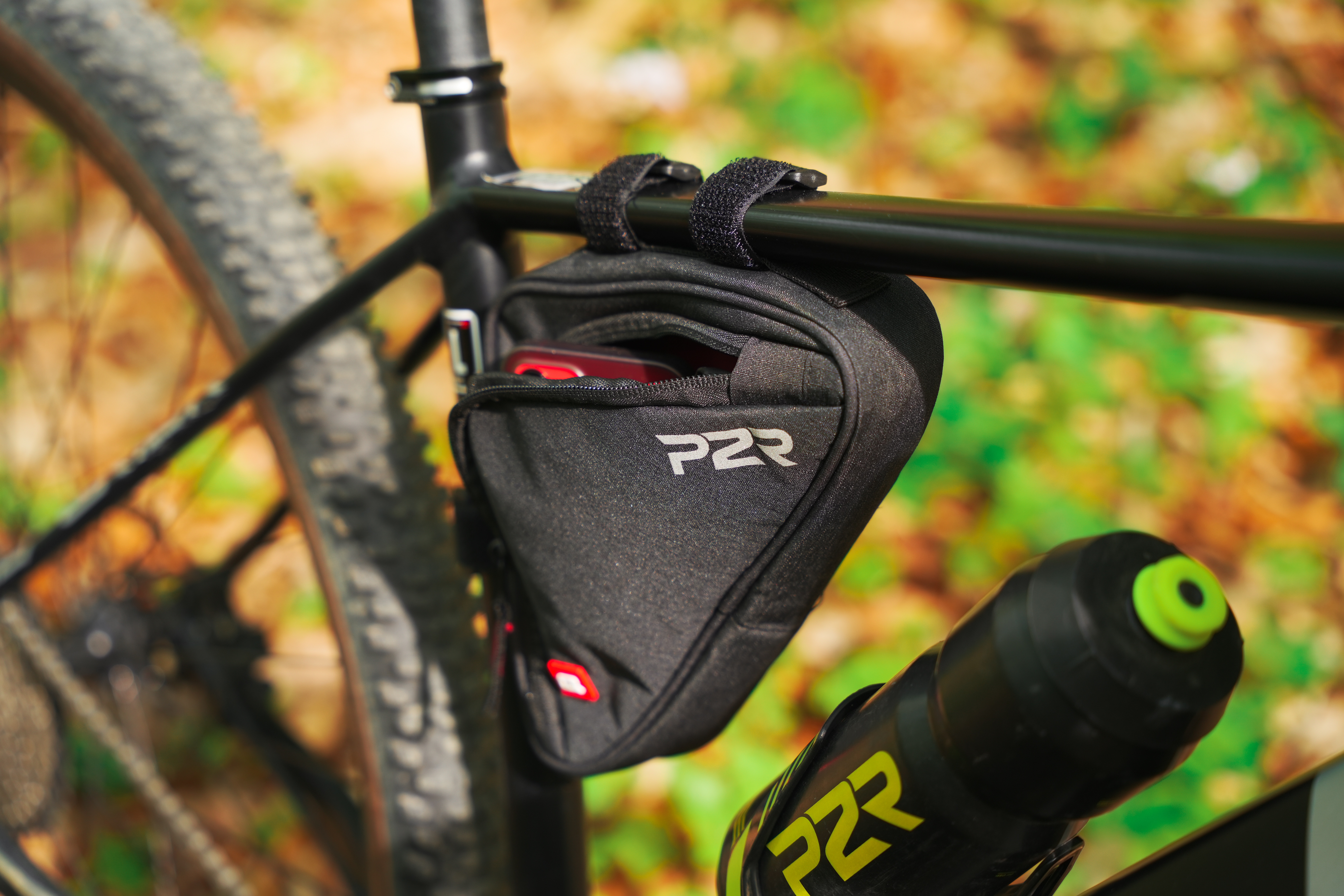 Accesorii bicicletă P2R montate pe cadru