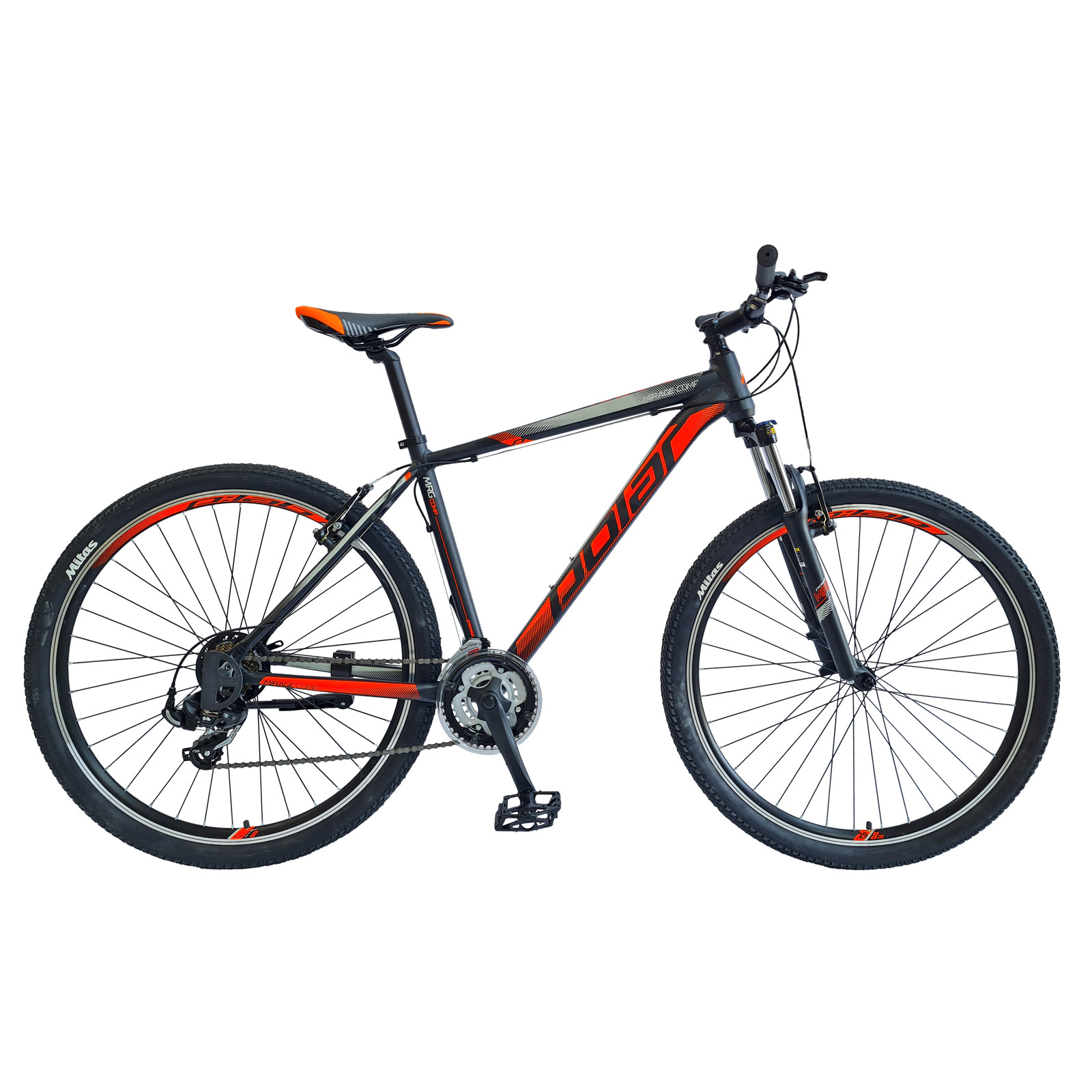 まる　BILIGER Bicicleta Mtb Polar Mirage Comp - 29 Inch, L, Negru-Portocaliu