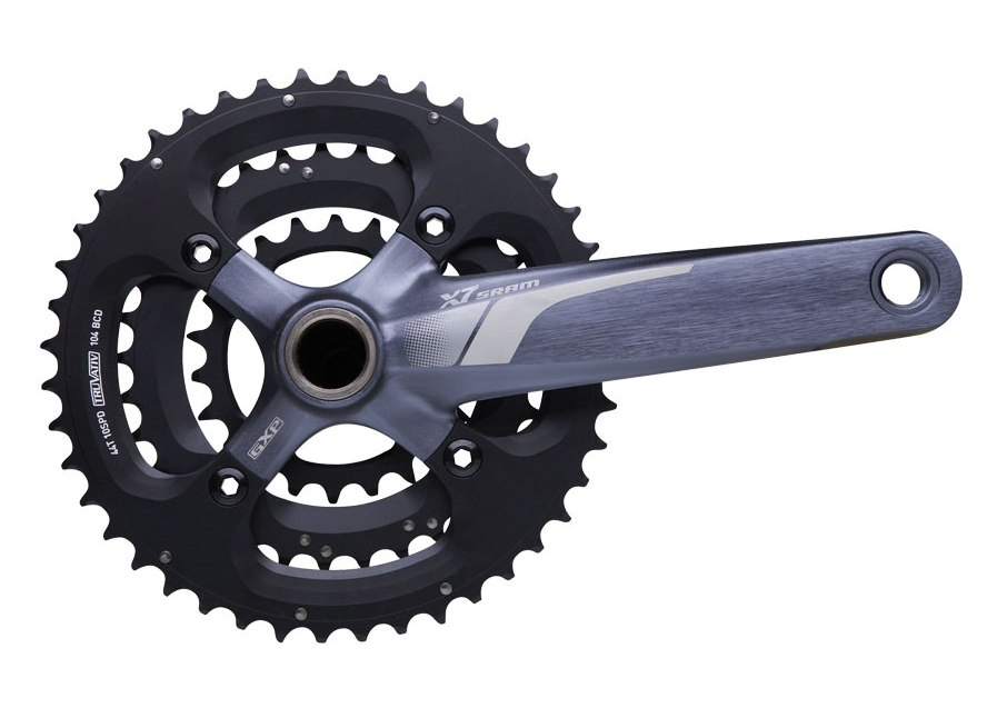 Angrenaj Pedalier Truvativ x.7 3.3 - 3x9 Viteze, 44-32-22t, Gri