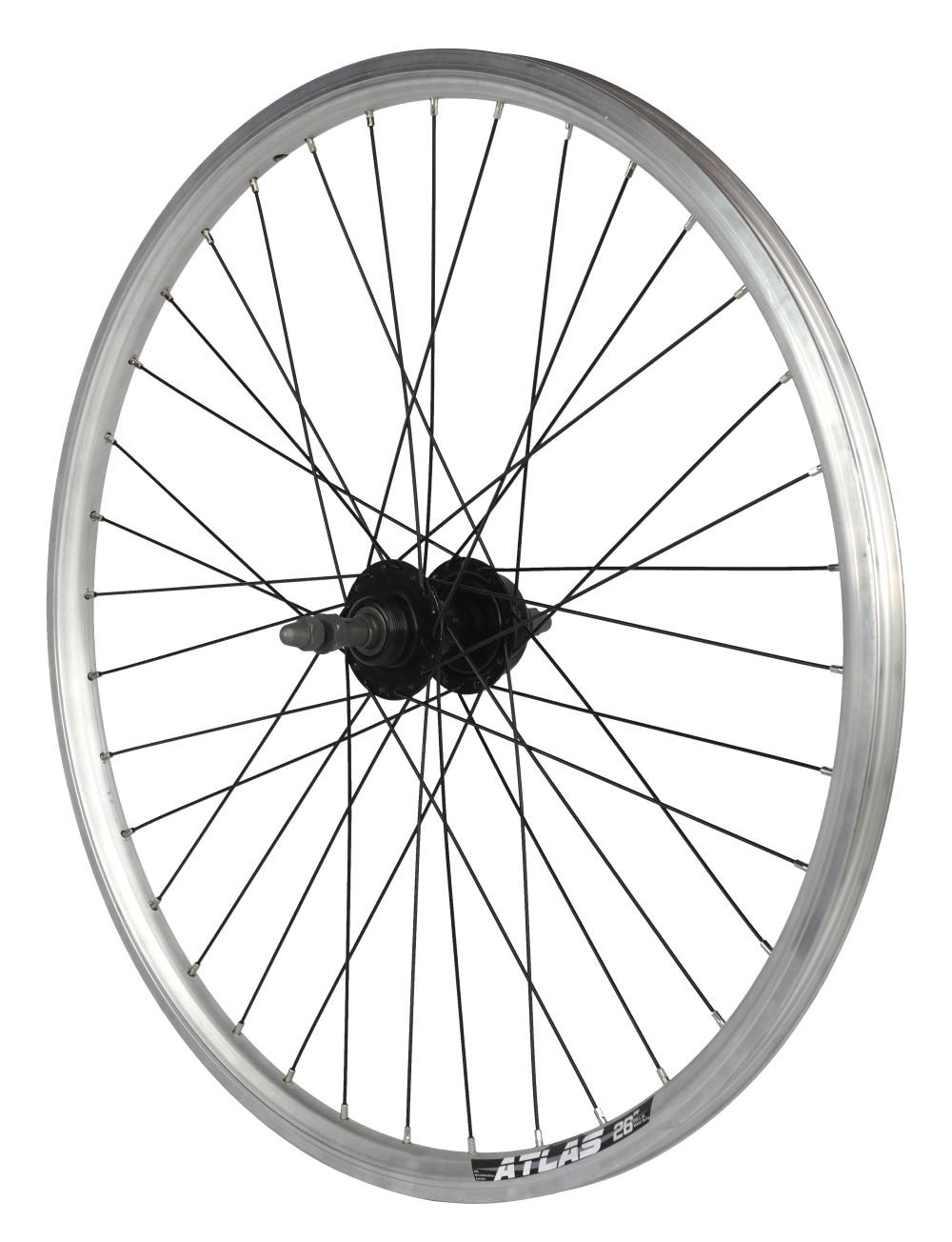 Roata Spate Cerurim - Janta Dubla Atlas, 559 x 18, 26 Inch, Argintiu
