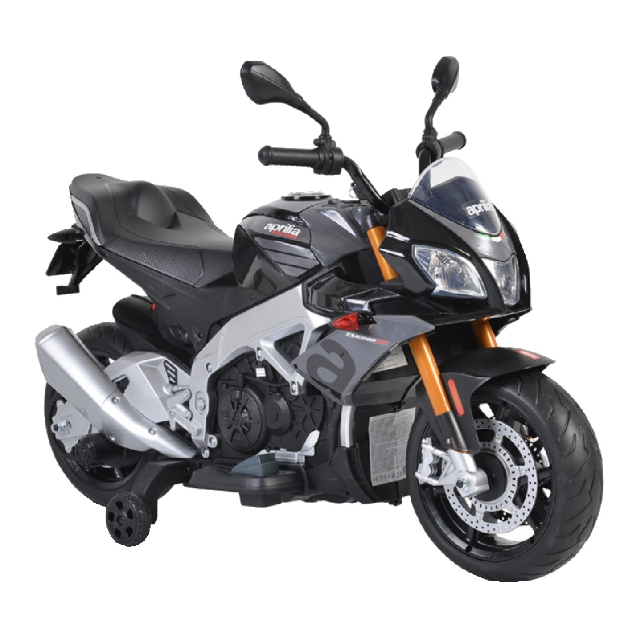 Motocicleta Electrica Copii Bo Aprilia Tuono V4 - Negru