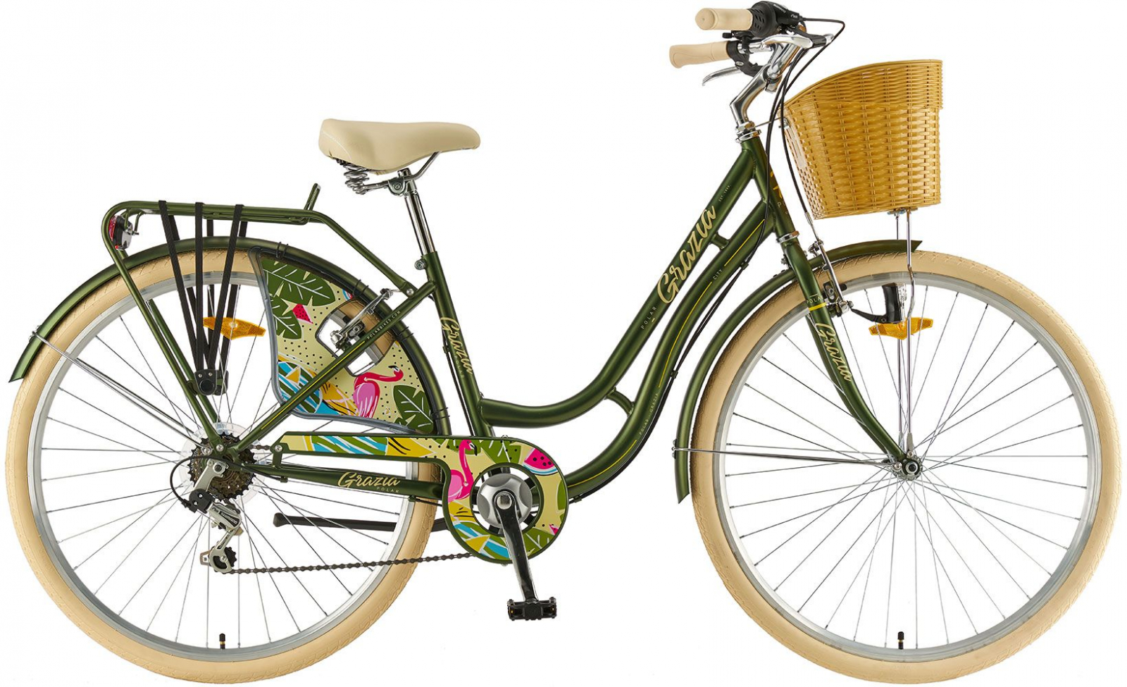 Bicicleta Oras Polar Grazia 6s 2023 - 28 Inch, L, Verde