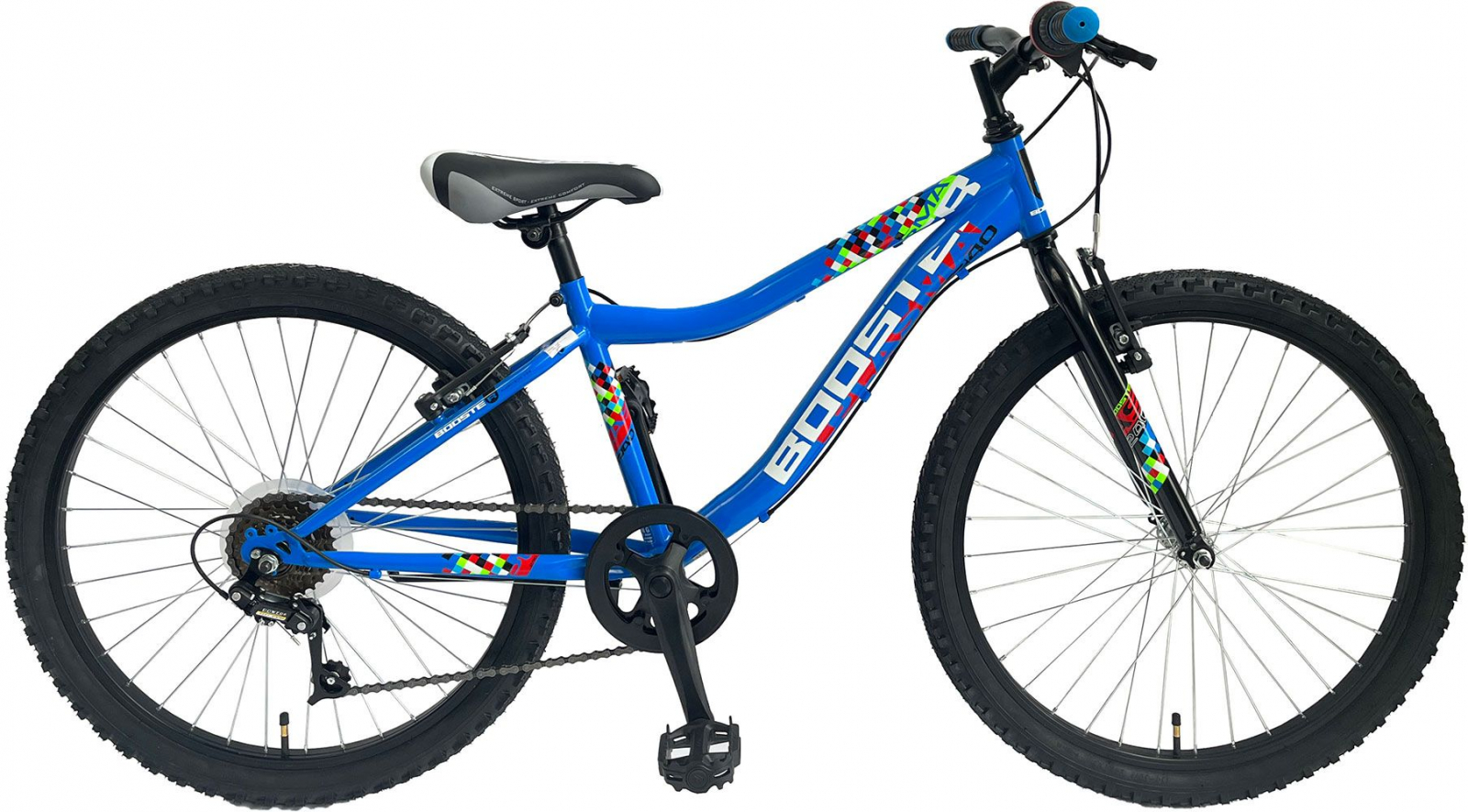 Bicicleta Copii Booster 2023 Plasma - 24 Inch, Albastru