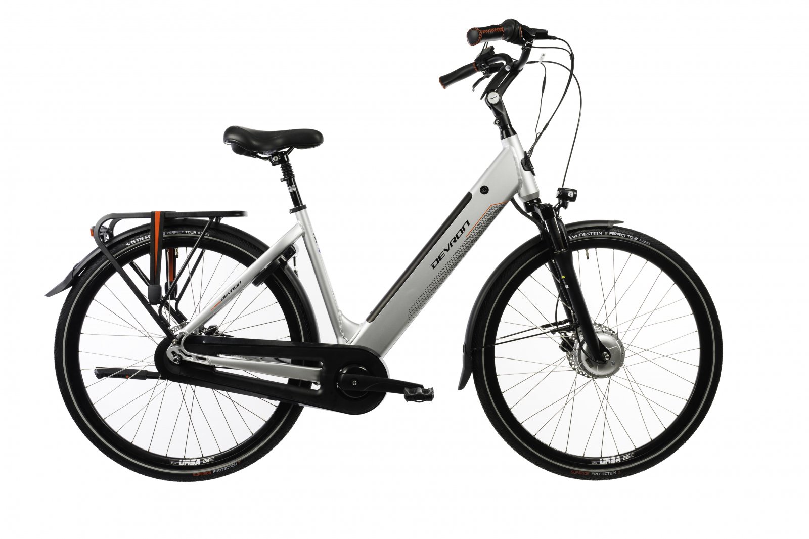 Bicicleta Electrica Devron 28426 - 28 Inch, 490mm, Argintiu