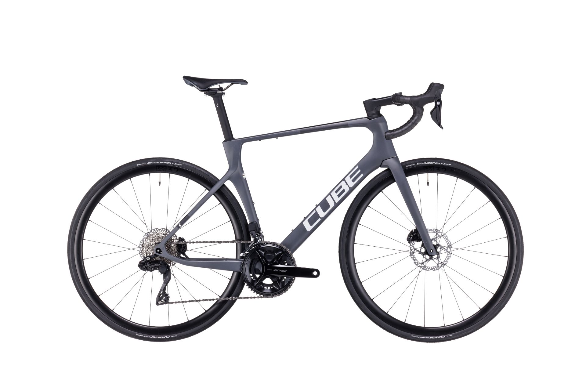 BICICLETA CUBE AGREE C:62 Grey Black 2023 60 cm