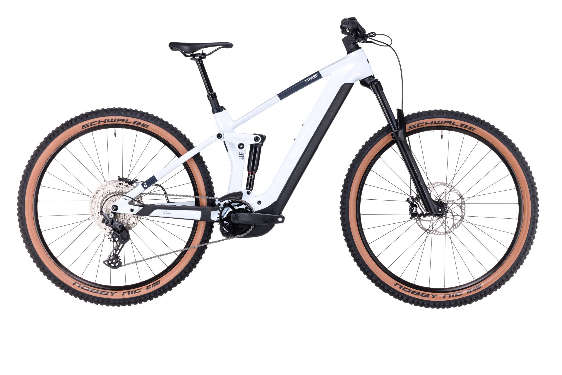 Bicicleta e-bike Cube Stereo Hybrid 140 HPC PRO 750 - 29 Inch, L, Alb-Negru