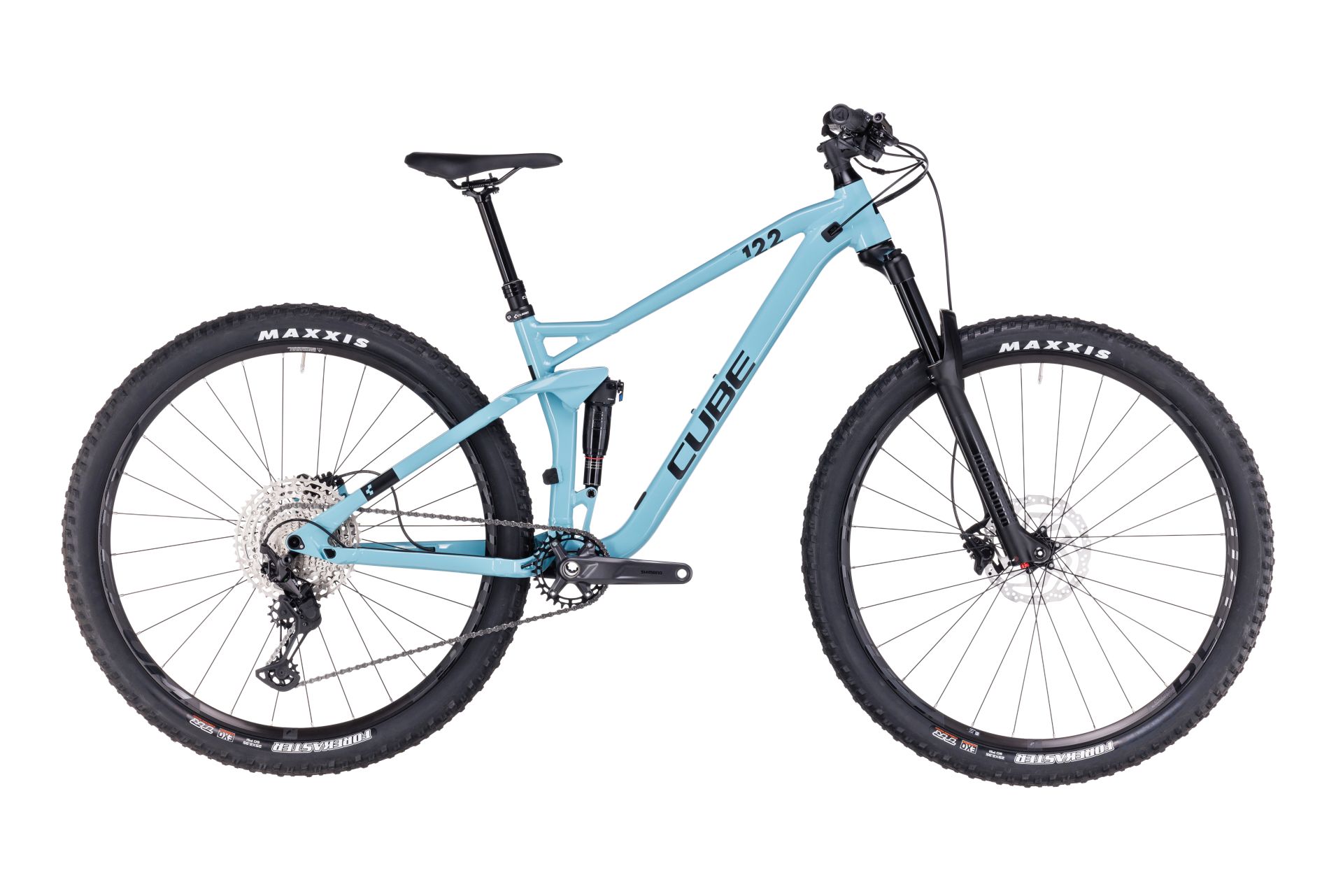 BICICLETA CUBE STEREO ONE22 RACE Mayablue Black 2023 cadru M - roti 29