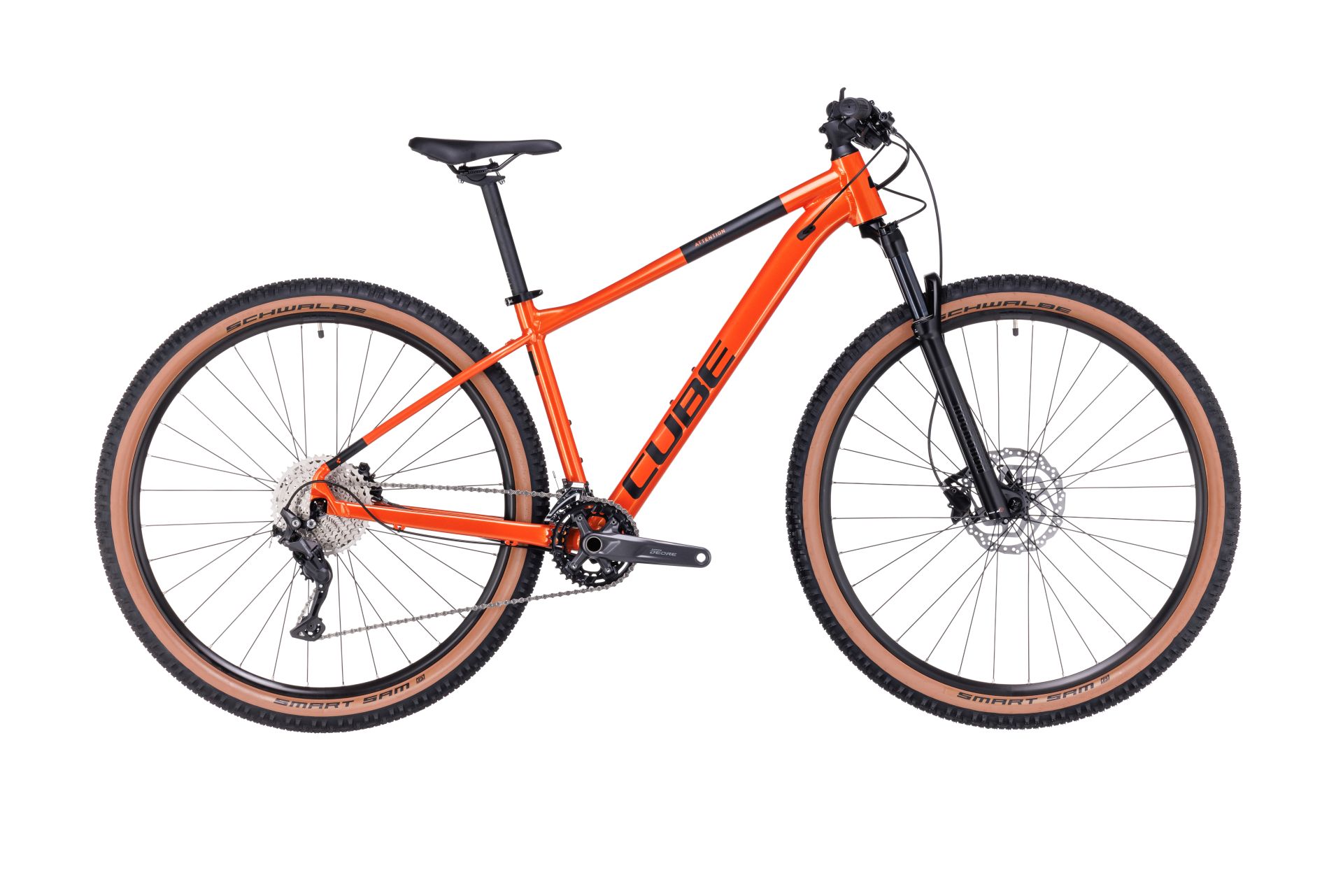 BICICLETA CUBE ATTENTION Fireorange Black 2023 cadru XXL (24) - roti 29