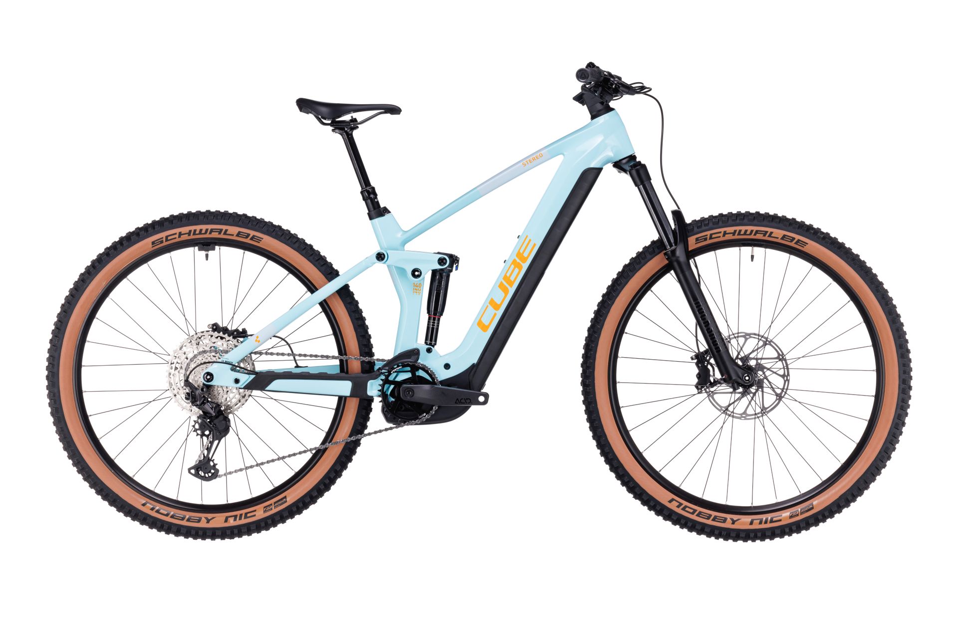 BICICLETA ELECTRICA E-BIKE CUBE STEREO HYBRID 140 HPC RACE 750 Dazzle Orange 2023 cadru M (18) - roti 29