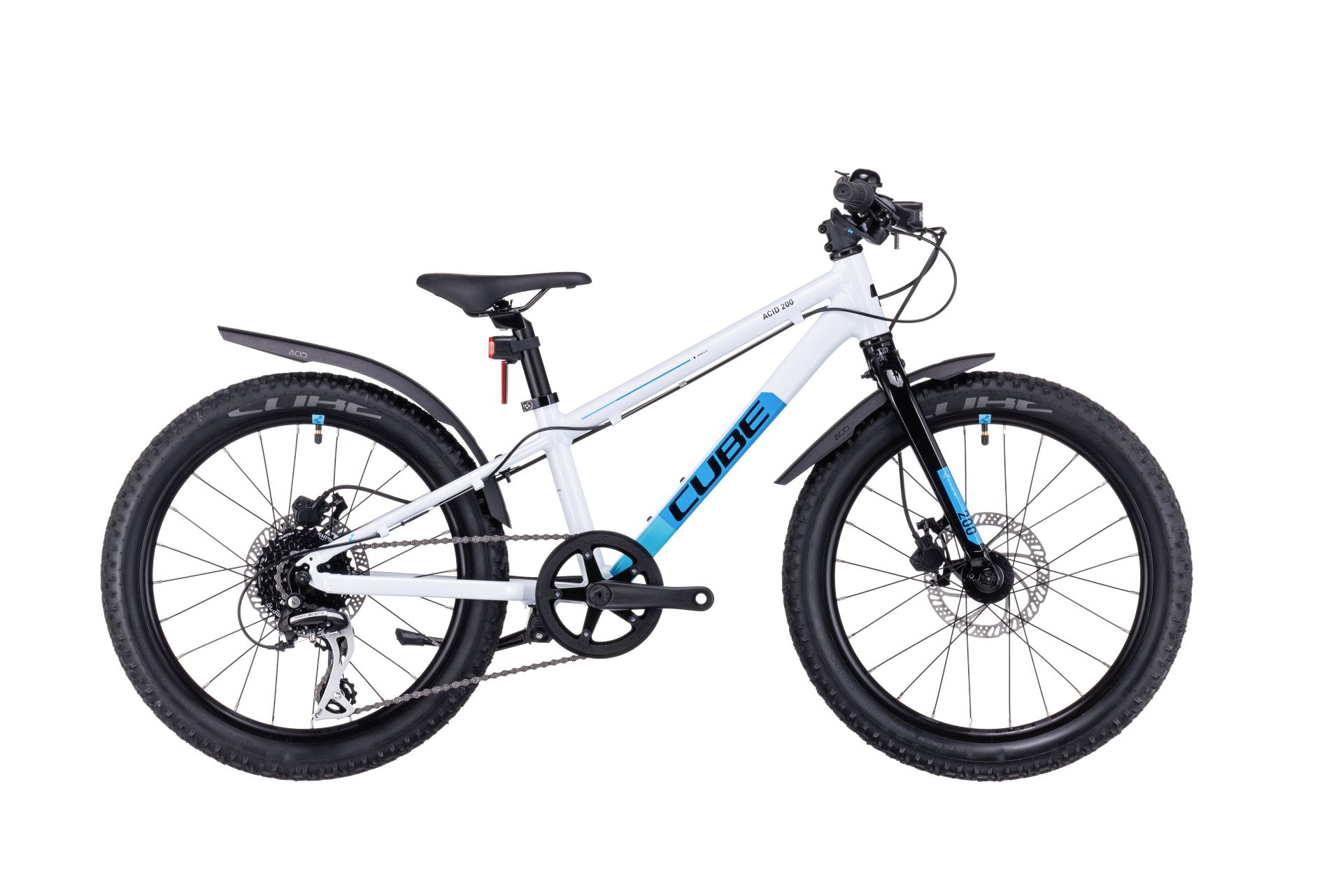 BICICLETA COPII CUBE ACID 200 DISC ALLROAD White Blue 2023 roti 20