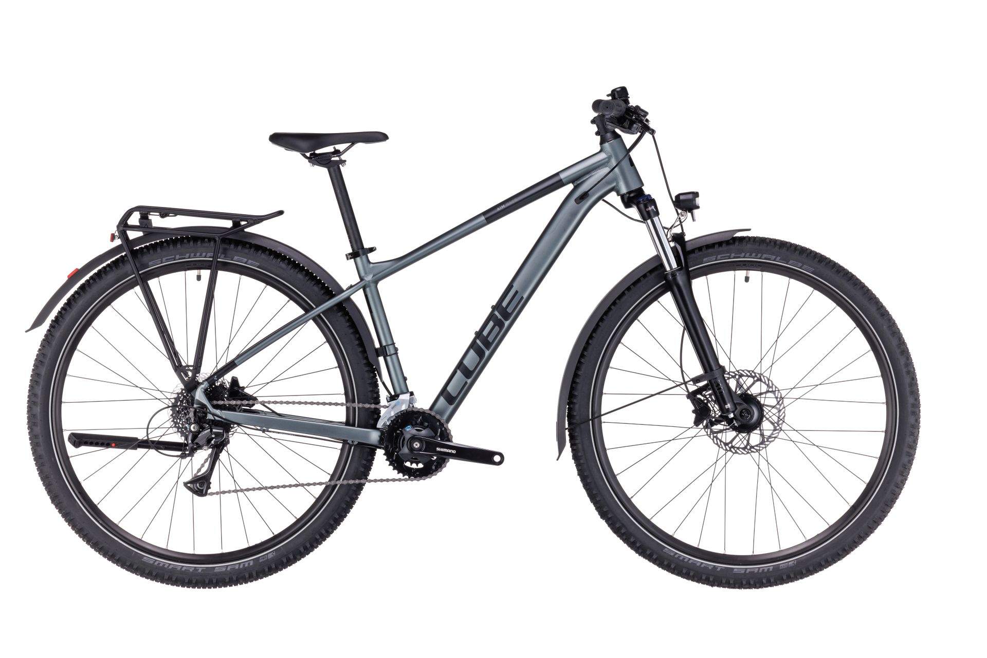 BICICLETA CUBE AIM RACE ALLROAD Flashgrey Black 2023 cadru L (20) - roti 29