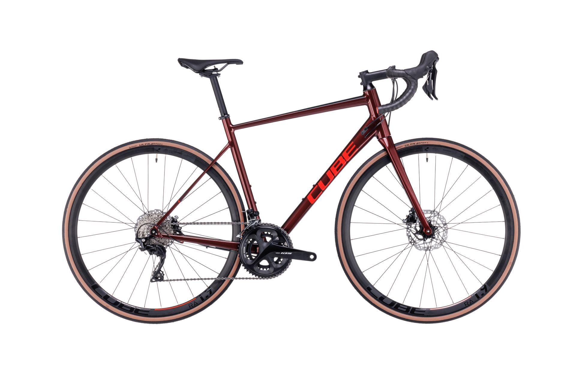 BICICLETA CUBE ATTAIN SLX Deepred Red 2023 53 cm