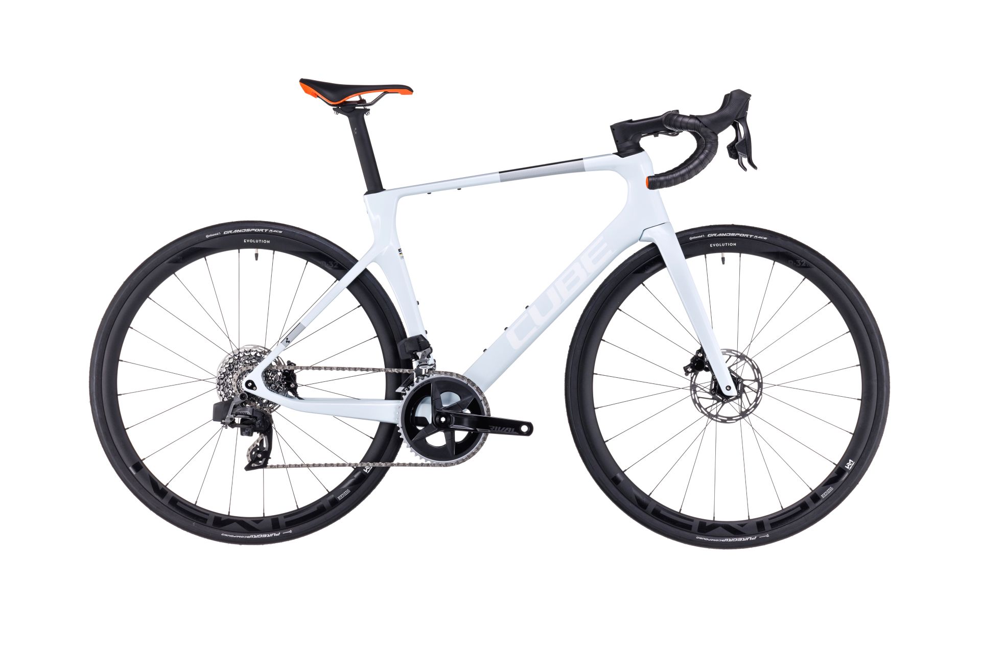 BICICLETA CUBE AGREE C:62 PRO White Orange 2023 50 cm