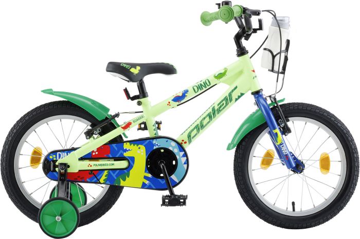 Bicicleta Copii Polar 2024 Dino - 16 Inch, Verde