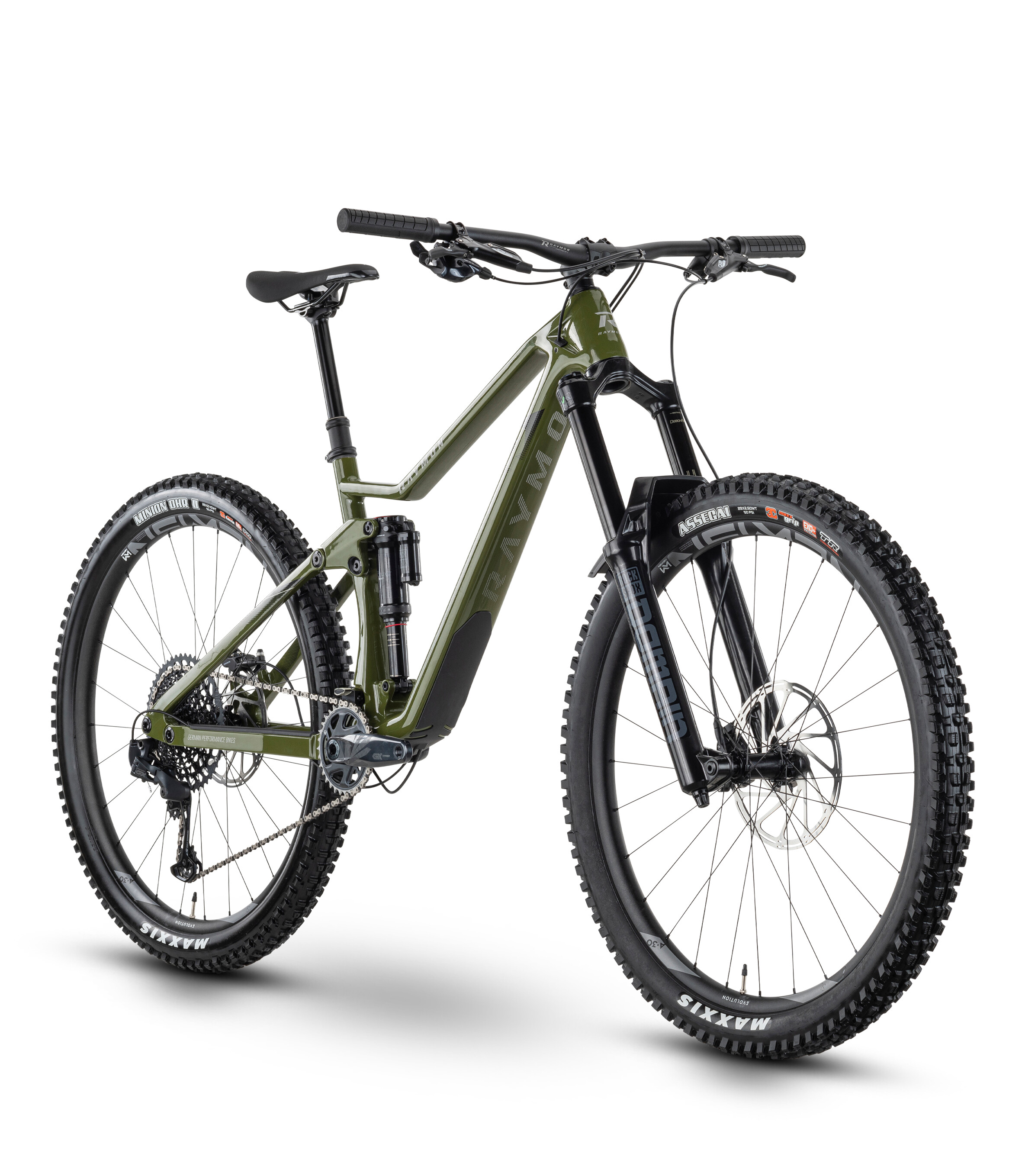 Bicicleta Full Suspension Raymon FullRay 170 10.0 - 29 Inch, M, Verde