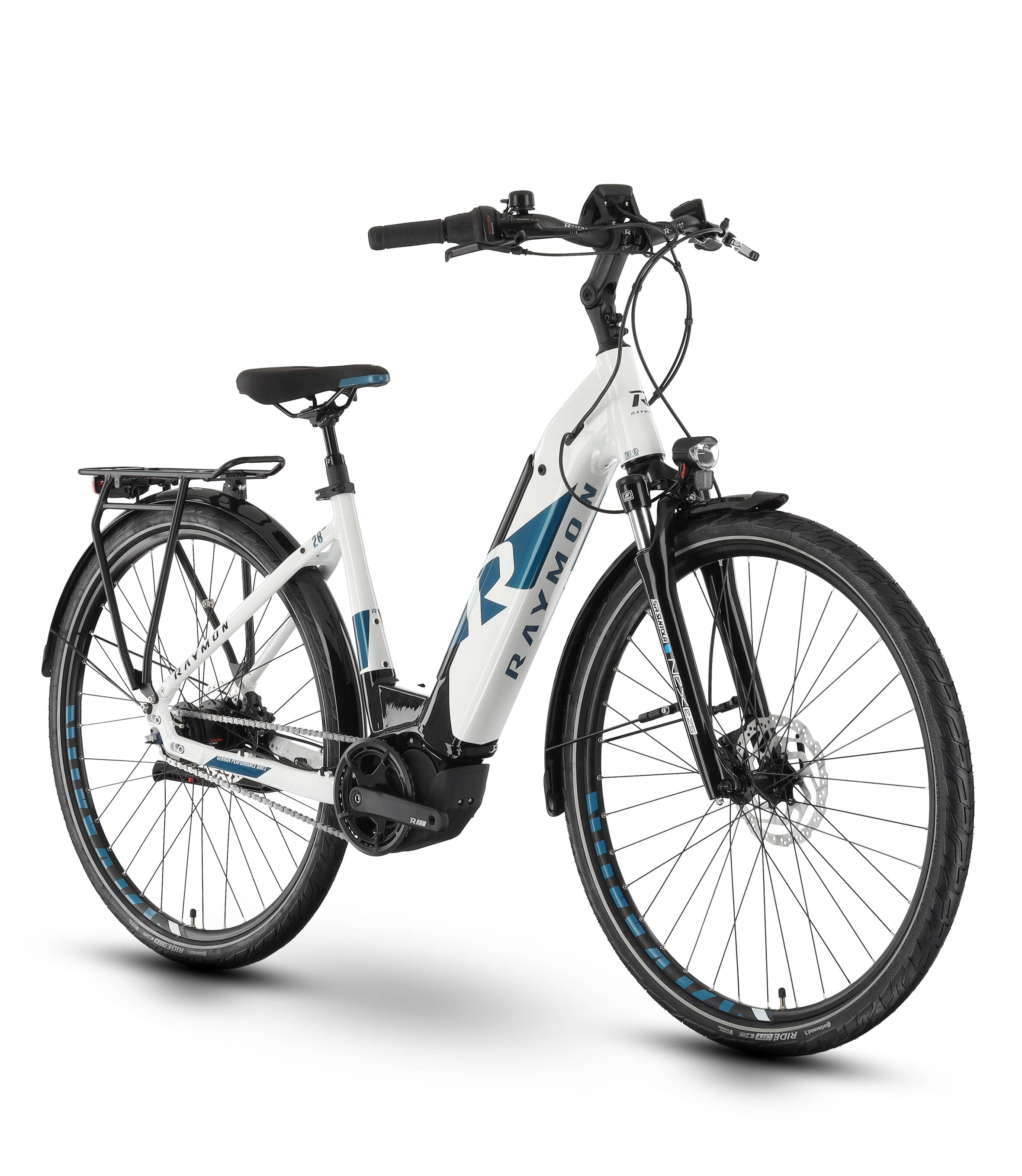 Bicicleta Electrica Oras Raymon CityRay E 7.0 CB - 28 Inch, XL, Alb