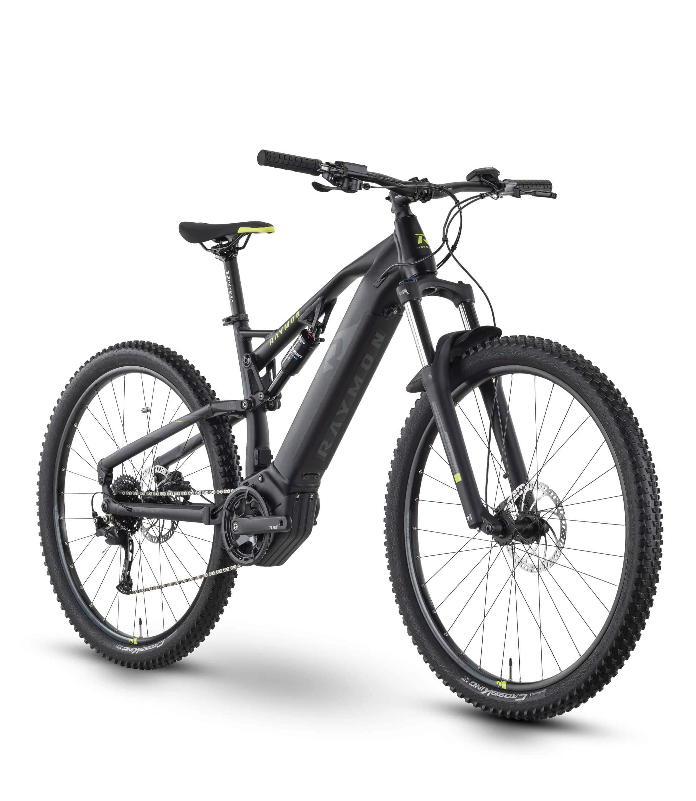 Bicicleta Electrica Full Suspension Raymon FullRay 130E 4.0 - 29 Inch, S, Negru