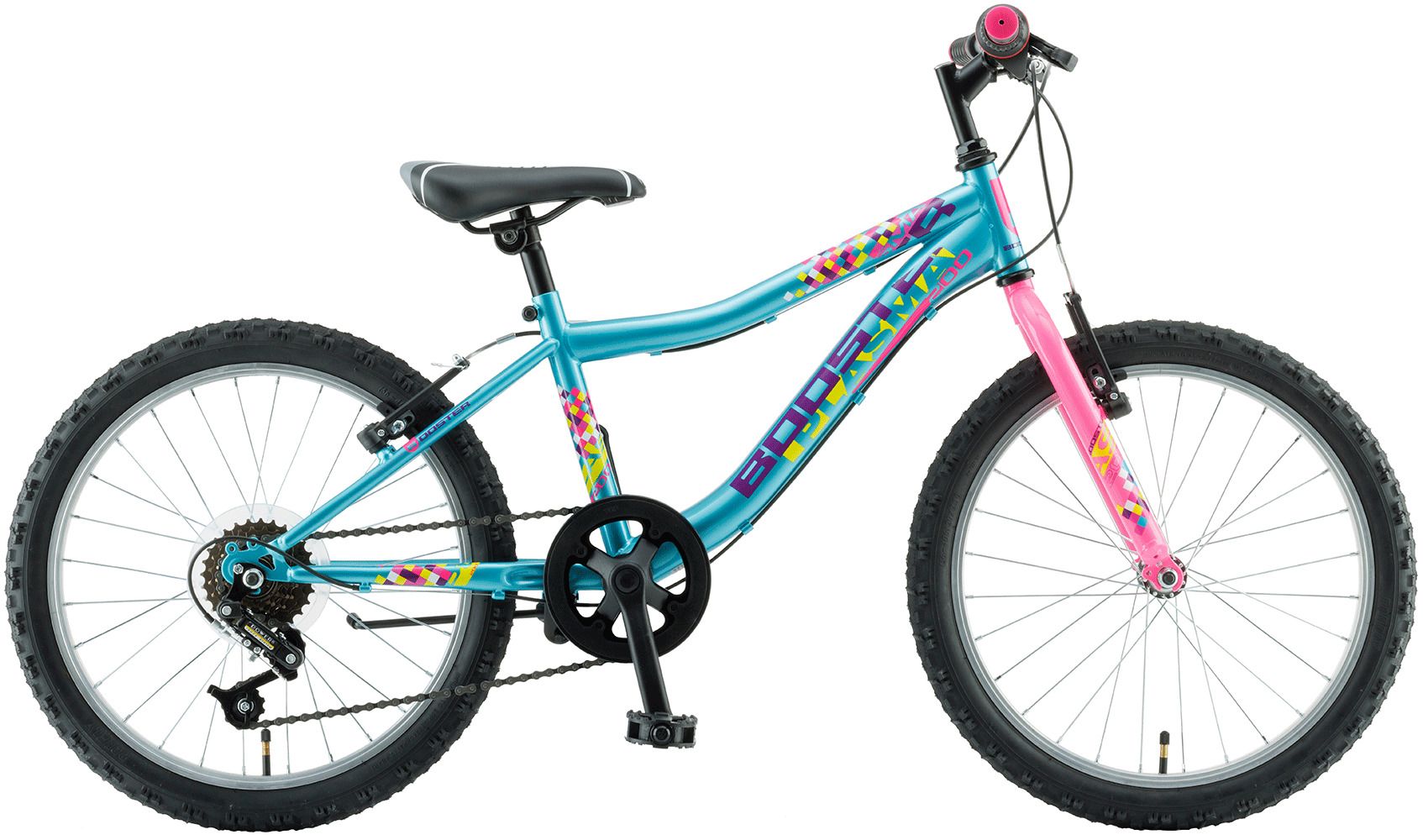 Bicicleta Copii Booster Plasma - 20 Inch, Albastru-Roz