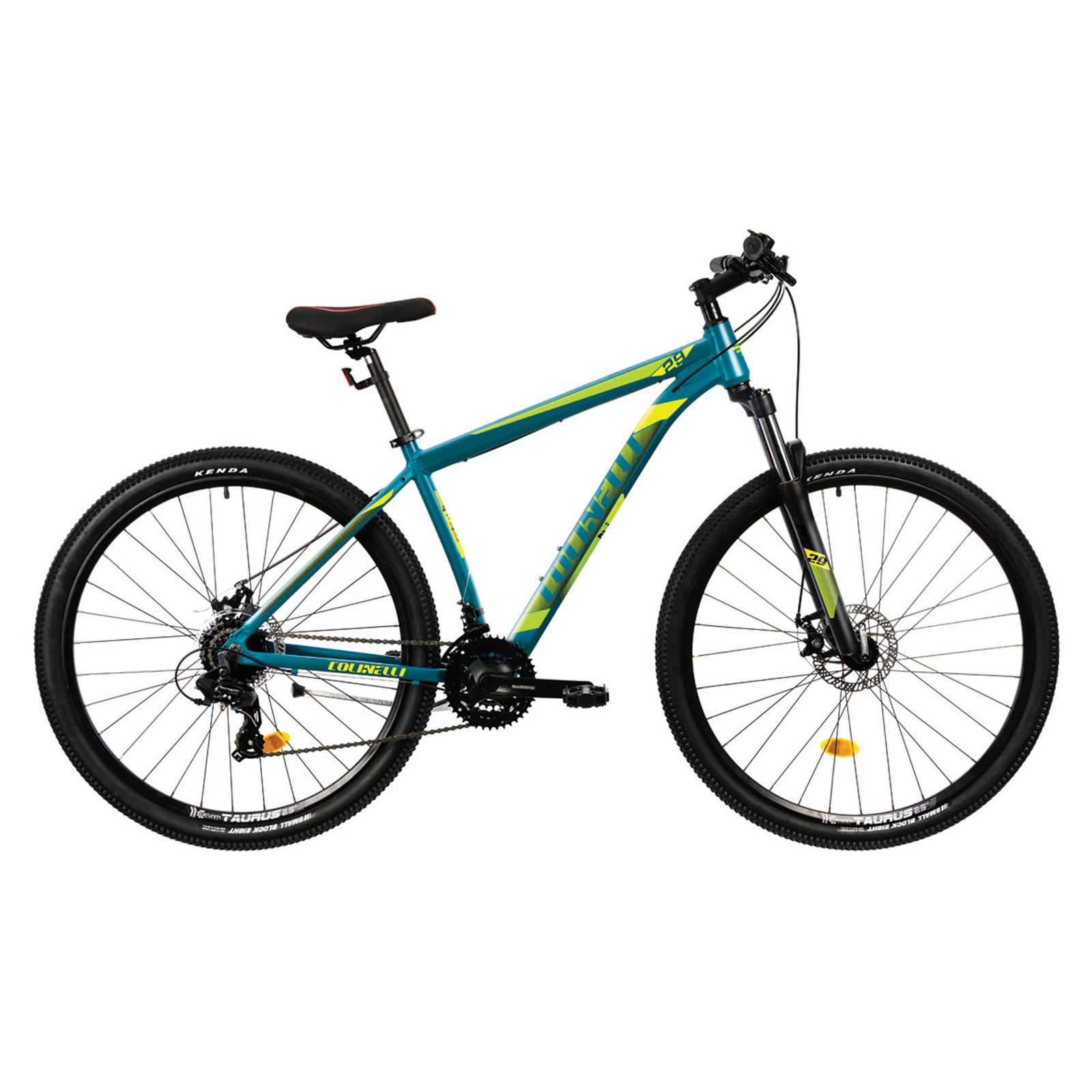 Bicicleta MTB Colinelli COL25, Marimea L, 29 inch, Verde, Schimbator Shimano ST-EF500 EZ-FIRE PLUS, 24 Viteze, Cadru Aluminiu, Frane pe Disc [CLONE]