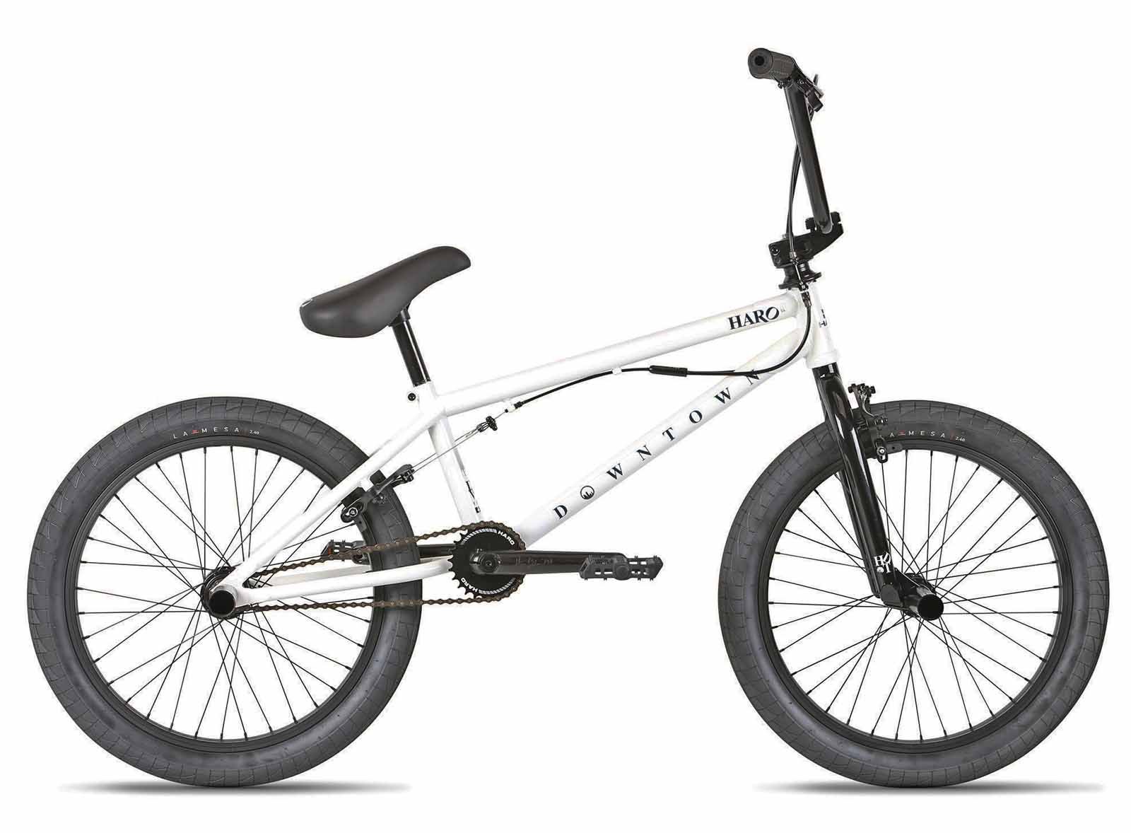 Bicicleta BMX Haro Downtown DLX 20 Alb