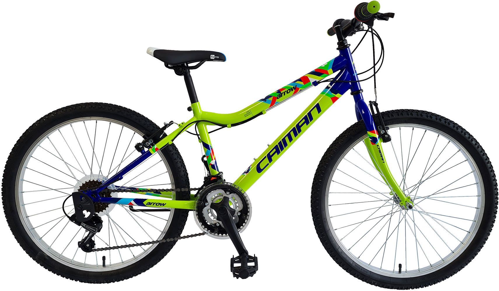 Bicicleta Copii Polar Caiman Arrow - 24 Inch, Verde