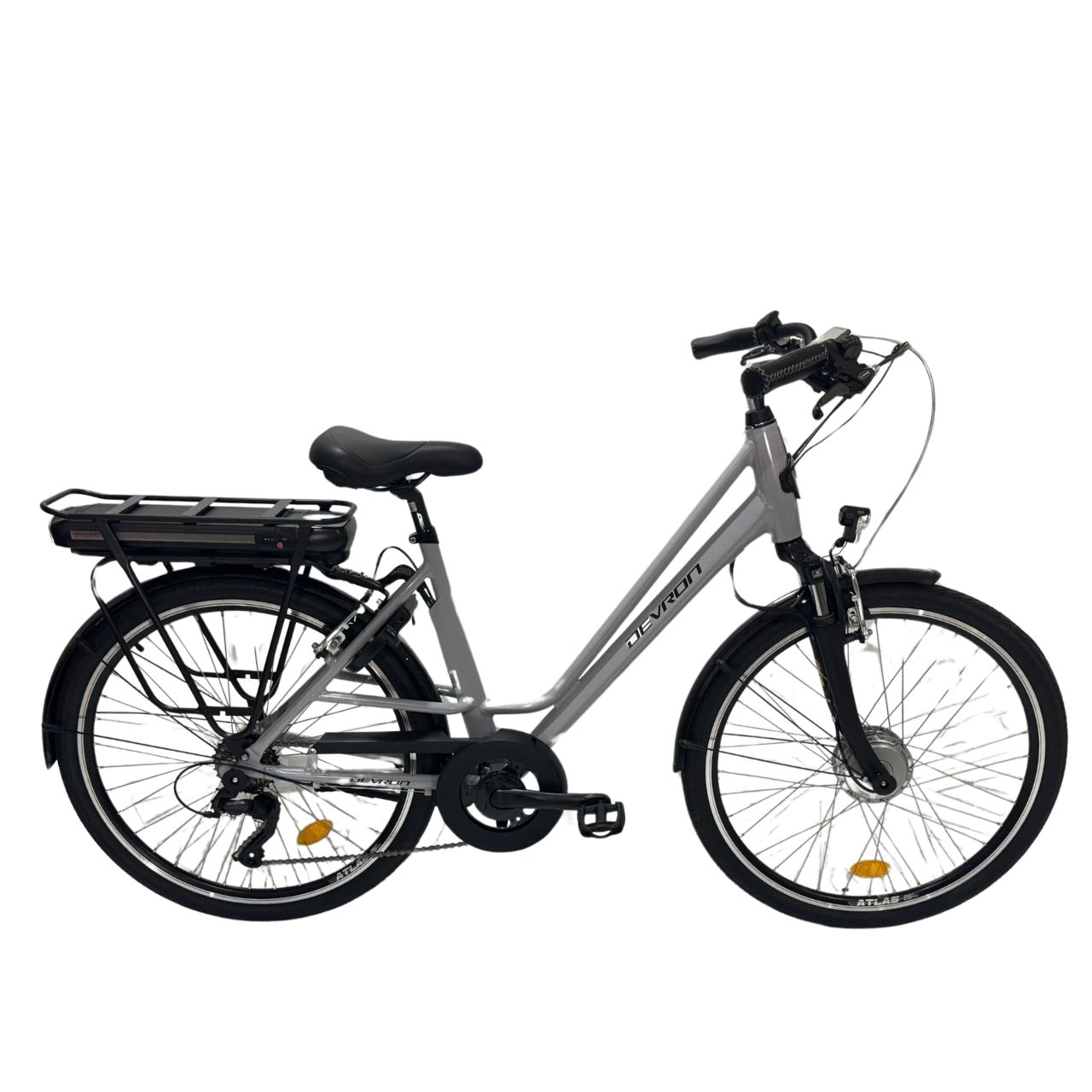 ろんろん Bicicleta Electrica Devron 26120 - 26 Inch, M, Argintiu