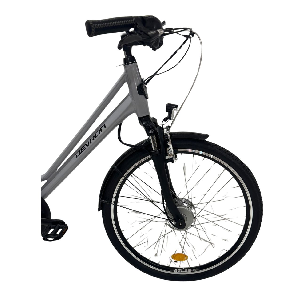 Bicicleta Electrica Devron 26120 - 26 Inch, M, Argintiu