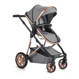 Carucior Bebe 3 In 1 Midas Moni - Gri