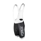 Pantaloni scurti cu bazon si bretele Force Team18 Negru/Alb XS
