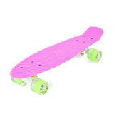 Skateboard copii SPICE LED, 22 inch, Byox, Roz