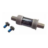 Set ax si subansamblu pedalier CHINHAUR ETN 52, 124 mm, 68 mm, otel, fara surub, negru