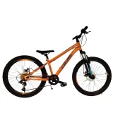 Bicicleta Copii DHS Sonic FS Disc - 24 inch, Portocaliu Reambalat
