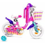 Bicicleta Copii DHS Icecream - 12 Inch, Roz, Reambalat