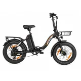 Bicicleta electrica pliabila Spatial Parrot 1.2 - 20 inch, Negru