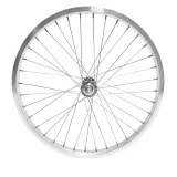 Roata fata LYRA 20", Silver, CNC, Spite Nichelate, Butuc Fata 36H