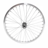 Roata spate LYRA 20", Silver, CNC, Spite Nichelate, Butuc Viteza 36H