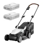 Masina de tuns gazonul Litheli U20LM00 Brushless, 2x20V, 2 acumulatori 2Ah inclusi, latime taiere 330 mm