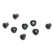 Chain Ring Bolt Kit - Aluminum, Black