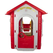 Casuta de joaca cu tobogan, Pilsan - HAPPY HOUSE WITH SLIDE