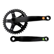 Angrenaj Pedalier Mtb Clasic - Brat 170 Mm, 1 x 1 Viteze, 38T, Negru