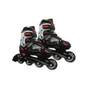 Role Copii, Reglabile 2 In 1 Ikki Boy, S, 31-34, Negru-Rosu