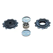05-09 X9 Rear Derailleur Pulley Kit - Silver-Black