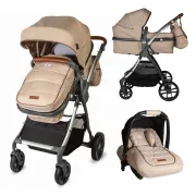 Carucior Transformabil 3 In 1 Coccolle Acero - Bej