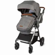 Carucior Transformabil 3 In 1 Coccolle Acero - Gri