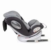 Scaun Auto Rotativ cu Isofix Si Centura Hapi Ozy - Gri