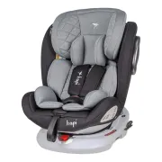 Scaun Auto Rotativ cu Isofix Si Centura Hapi Ozy - Gri