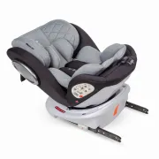 Scaun Auto Rotativ cu Isofix Si Centura Hapi Ozy - Gri