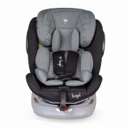 Scaun Auto Rotativ cu Isofix Si Centura Hapi Ozy - Gri