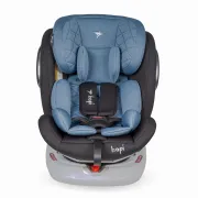 Scaun auto copii Rotativ, cu Isofix Hapi Ozy, 0-36 Kg,Albastru-Gri