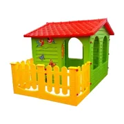 Casuta de joaca pentru copii Garden House cu gard, Mochtoys